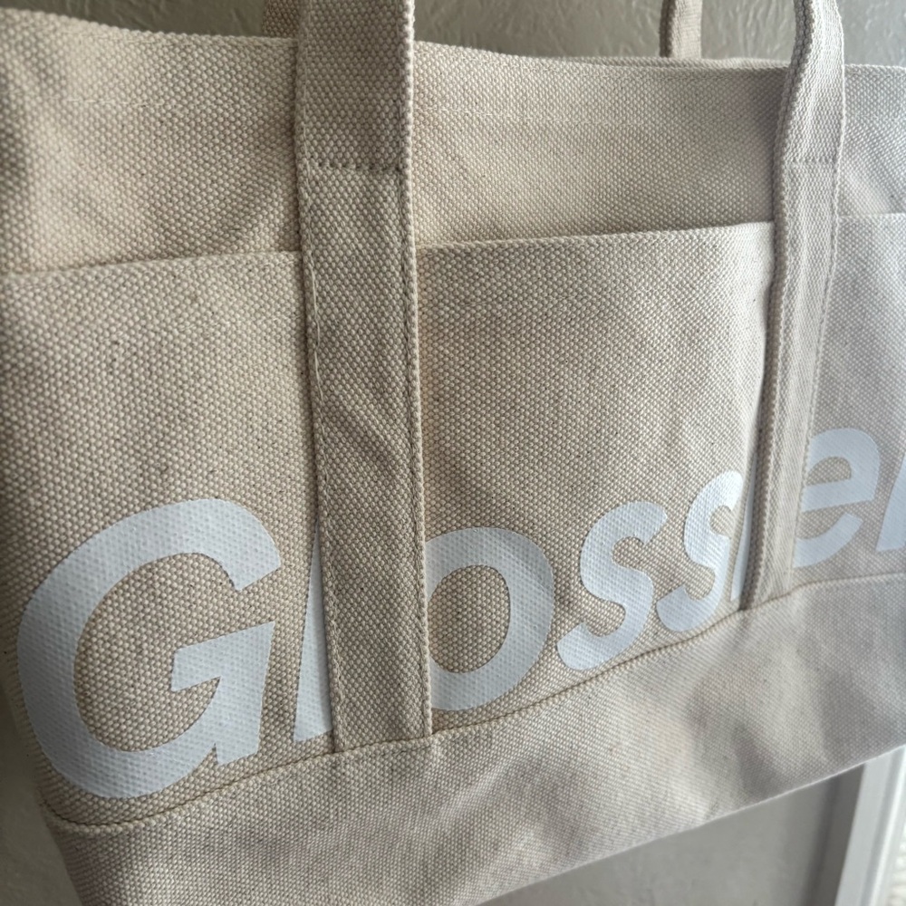 Glossier Brooklyn NY Store Limited Exclusive Carry Utility Canvas Tote Bag - Picture 7 of 7